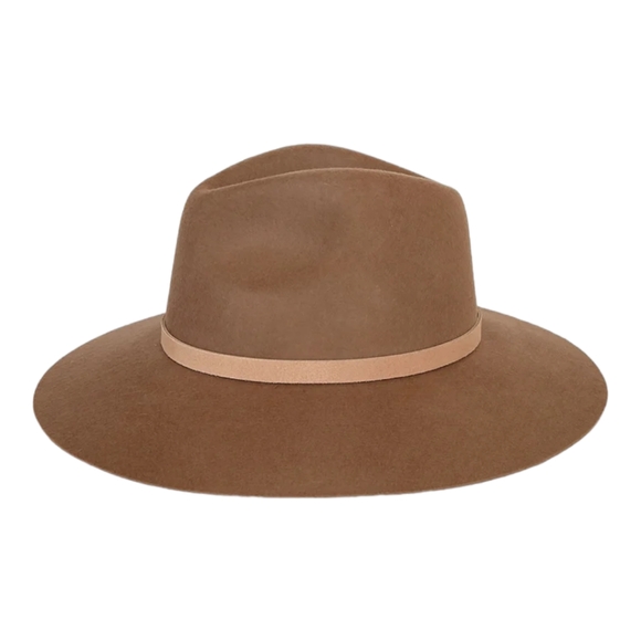 LACK OF COLOR THE GROVE FEDORA HAT COFFEE BROWN SIZE 57CM(M) - Picture 3 of 14